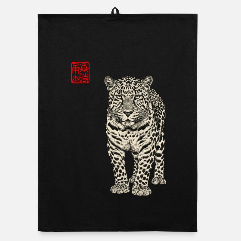 Leopard Asian Organic dish towel