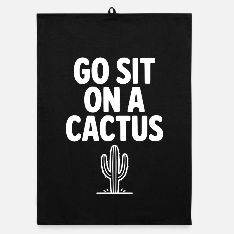 Got Sit on a Cactus Organic dish towel