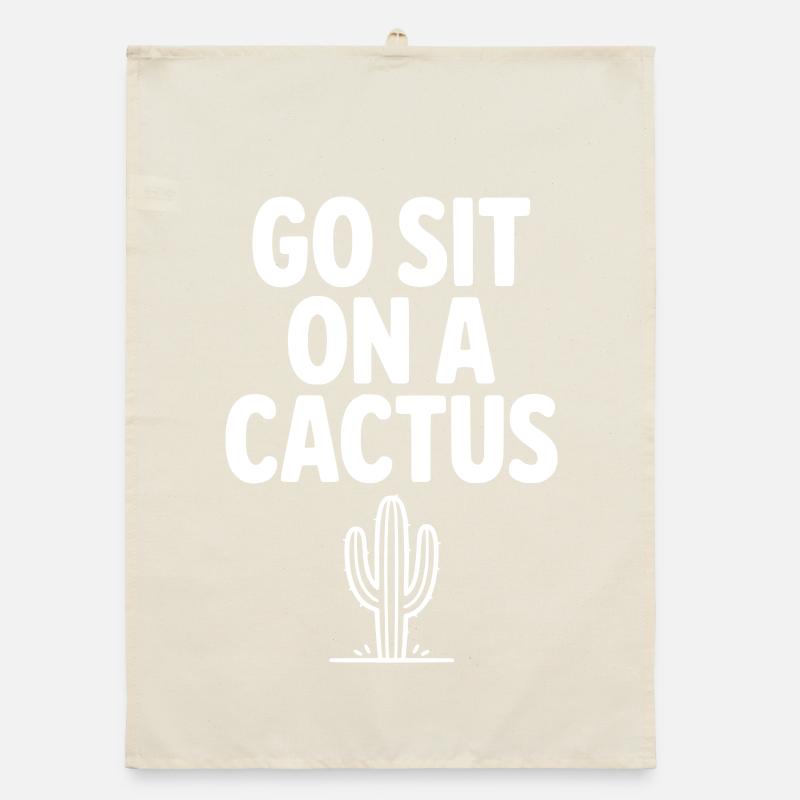 Got Sit on a Cactus Organic dish towel