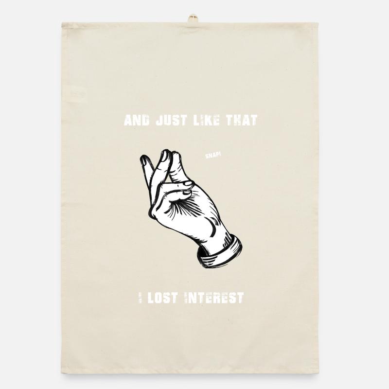 Signe de main perdu d’intérêt Torchon bio