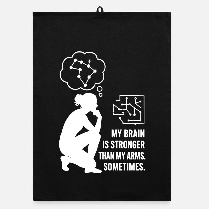 Bouldering like chess – head beats strength Organic dish towel