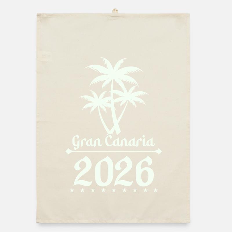 Gran Canaria 2026 Palm Tree Logo Organic dish towel