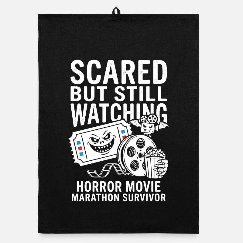 Effrayé mais je regarde toujours Horror Torchon bio