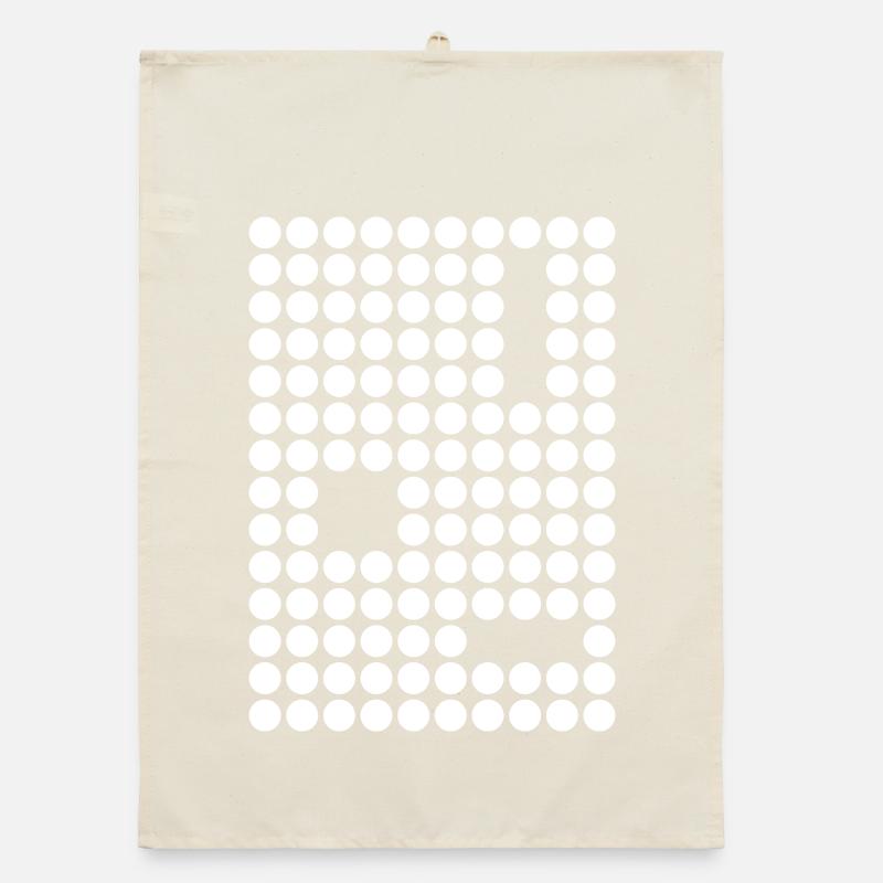 Grille géométrique mosaïque de points Torchon bio