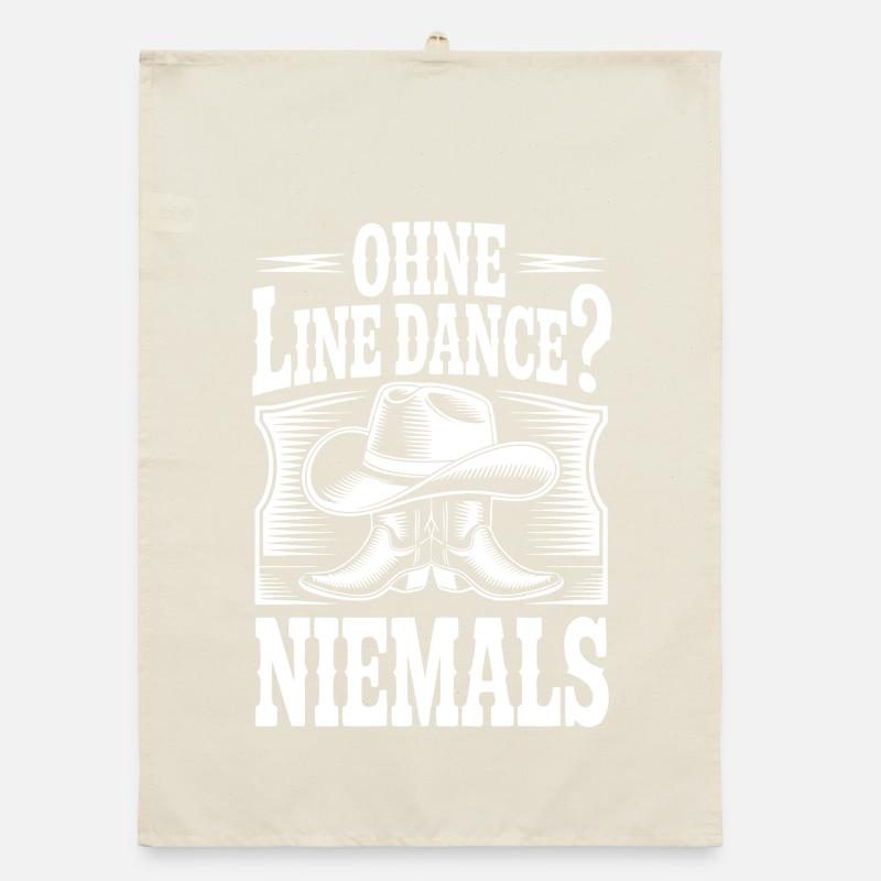 Line Dance Passion Organic Geschirrtuch