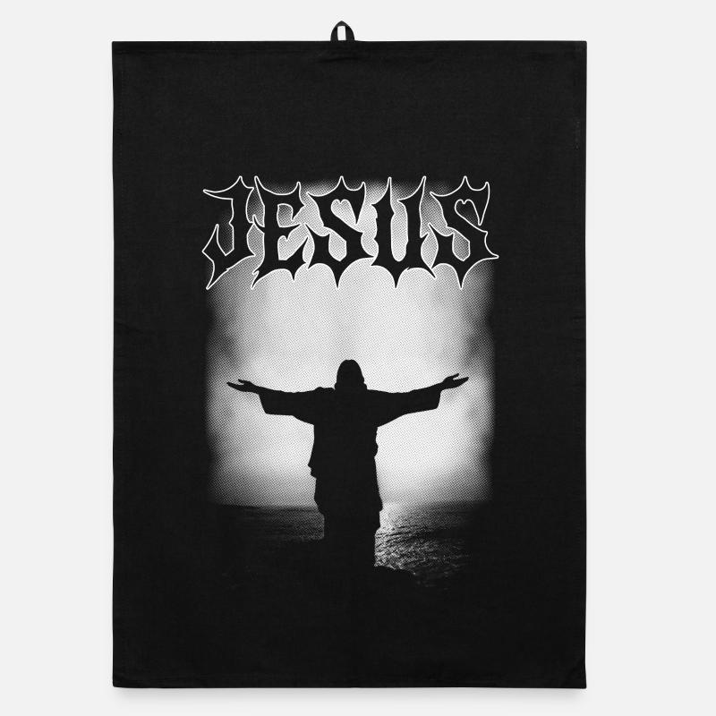 JESUS-GRAFIKKUNST Organic Geschirrtuch