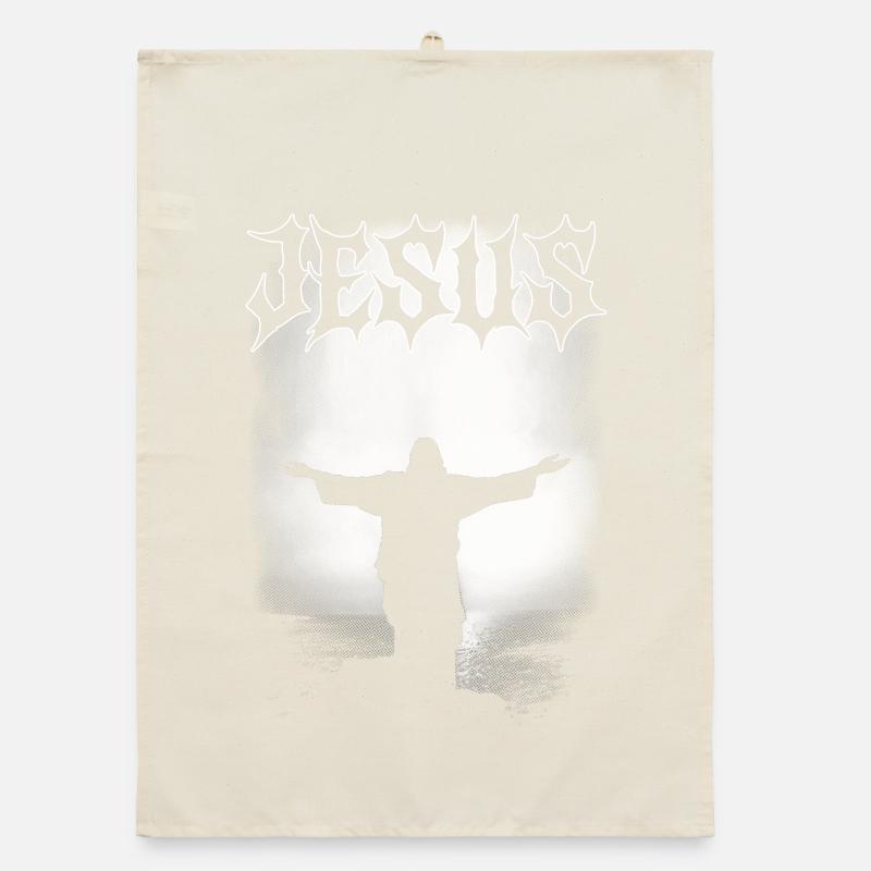 ART GRAPHIQUE DE JÉSUS Torchon bio