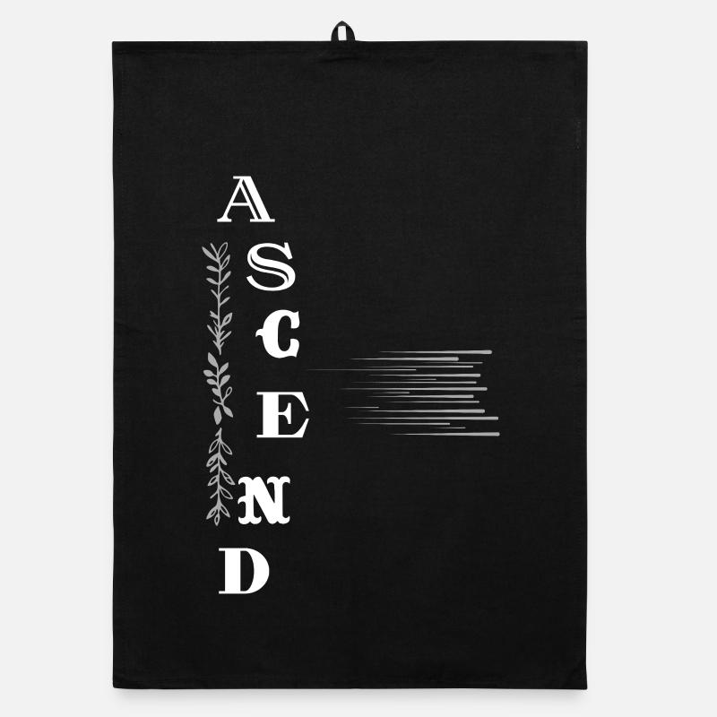 ASCEND – Dein Aufstieg ins Bewusstsein - Organic Geschirrtuch - Schwarz