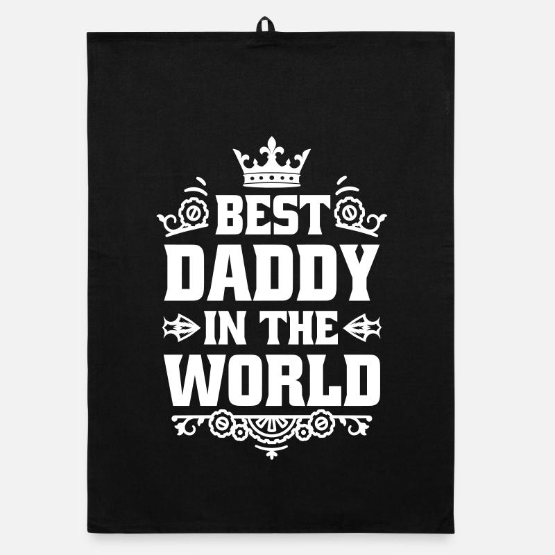 Best Daddy in the world Organic dish towel