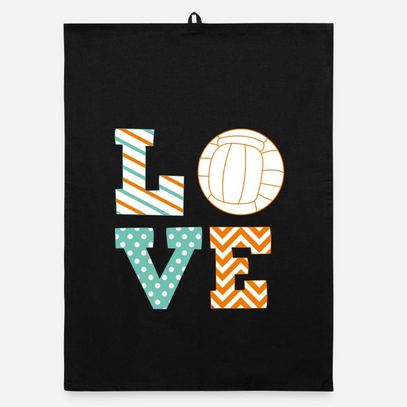 Volleyball Organic Geschirrtuch