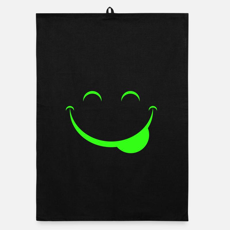 Funny face Organic dish towel