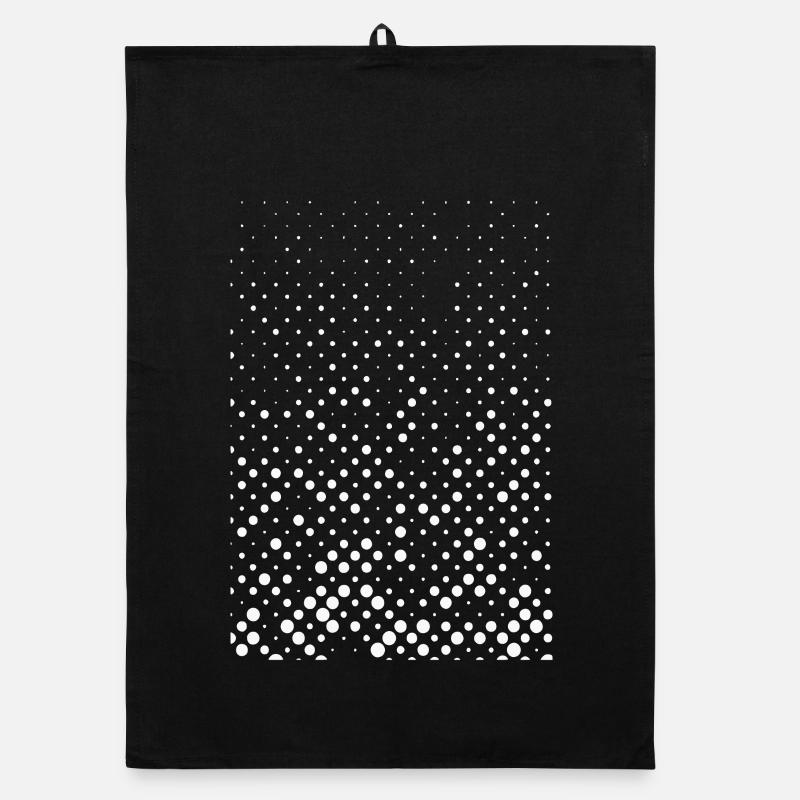 Abstract points / line / white / pattern Organic dish towel