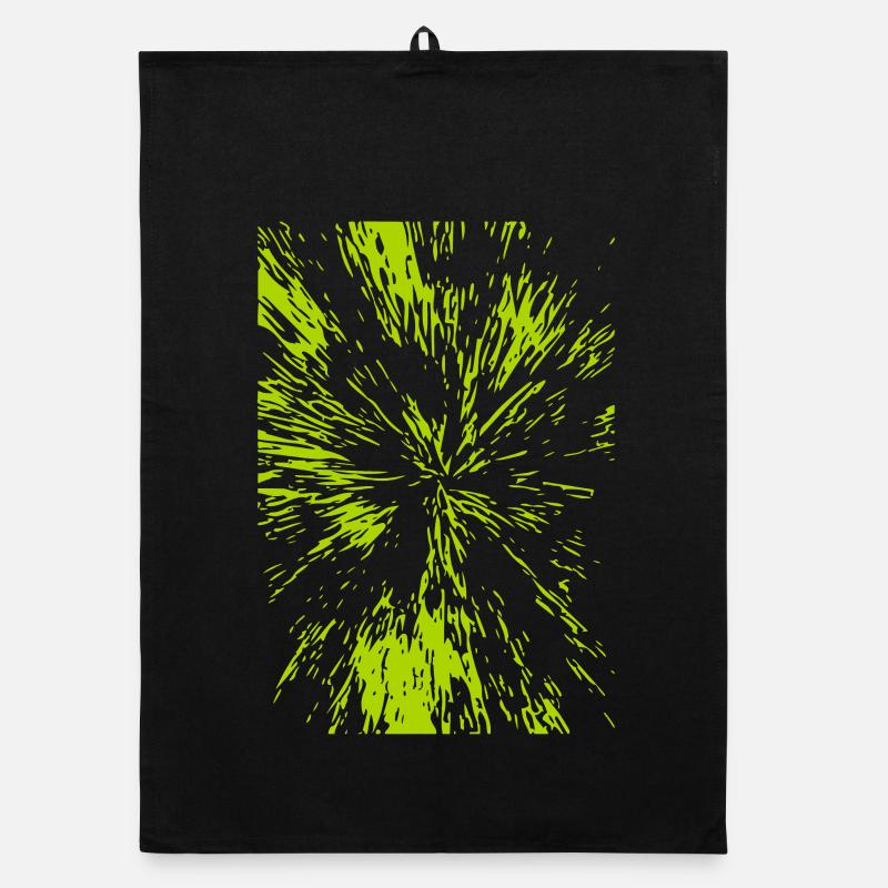 Abstract lines / green / line / trend / pattern Organic dish towel
