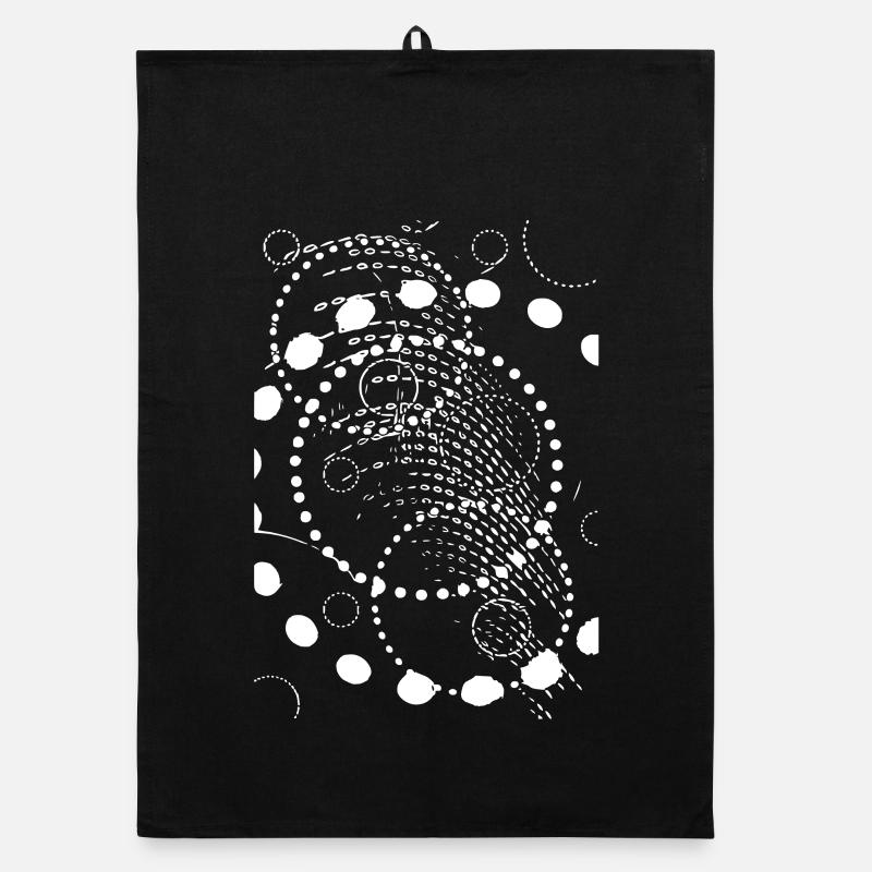 Abstract Clay Spiral Organic dish towel