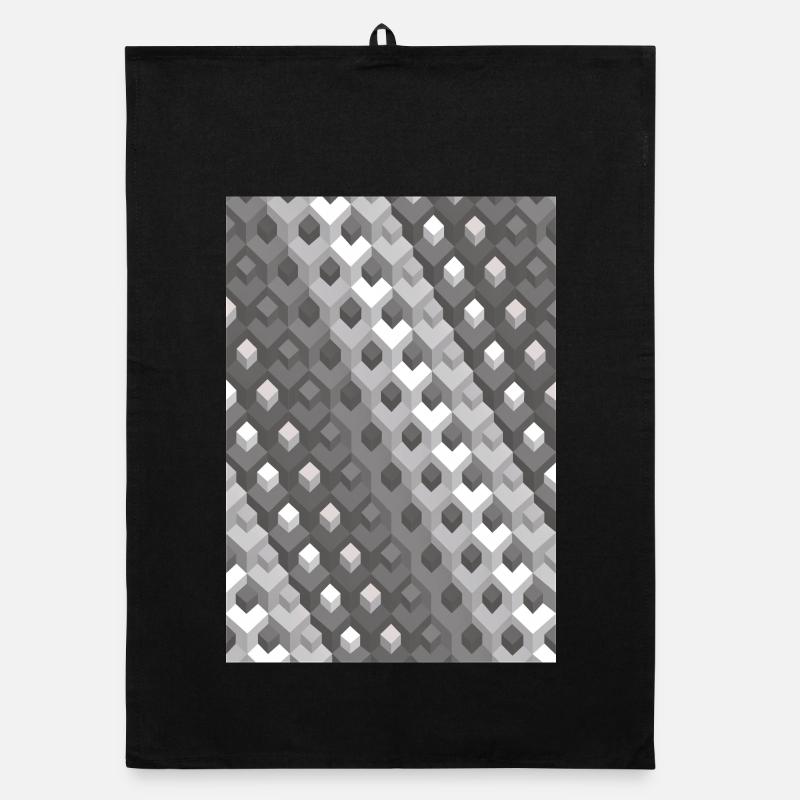 Grayscale gradient Turn right Organic dish towel