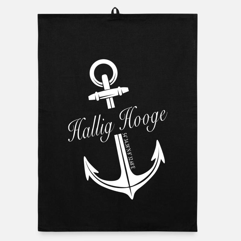 Hallig Hooge - Organic Geschirrtuch - Schwarz