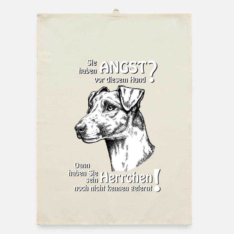 Angst vor Foxterrier? Herrchen Organic Geschirrtuch