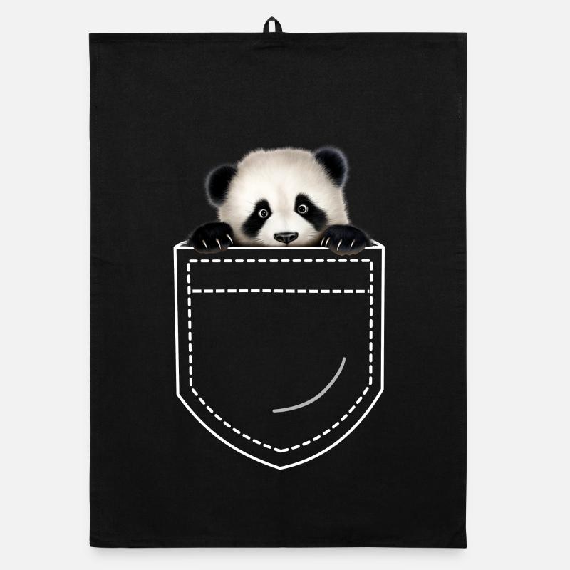 Panda Panda Bear Organic dish towel