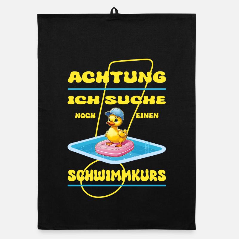 Non-swimmer duck Organic dish towel