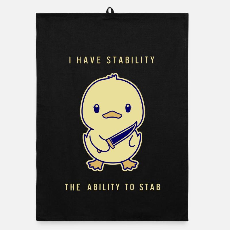 I Have Stability - The Ability To Stab Organic dish towel