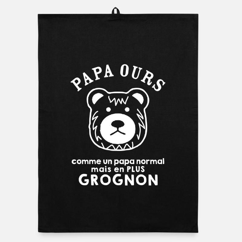 Papa ours grognon Torchon bio