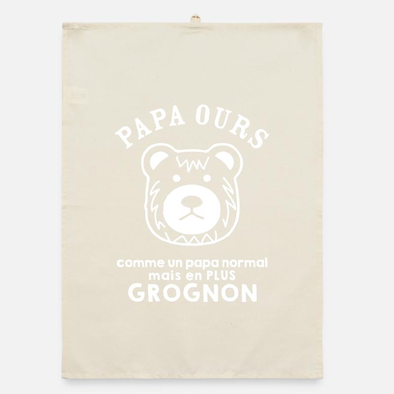 Papa ours grognon Torchon bio