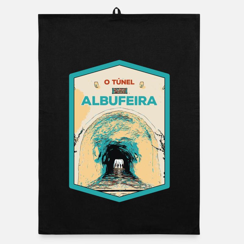 Illustration du Tunnel vers la plage d'Albufeira Torchon bio