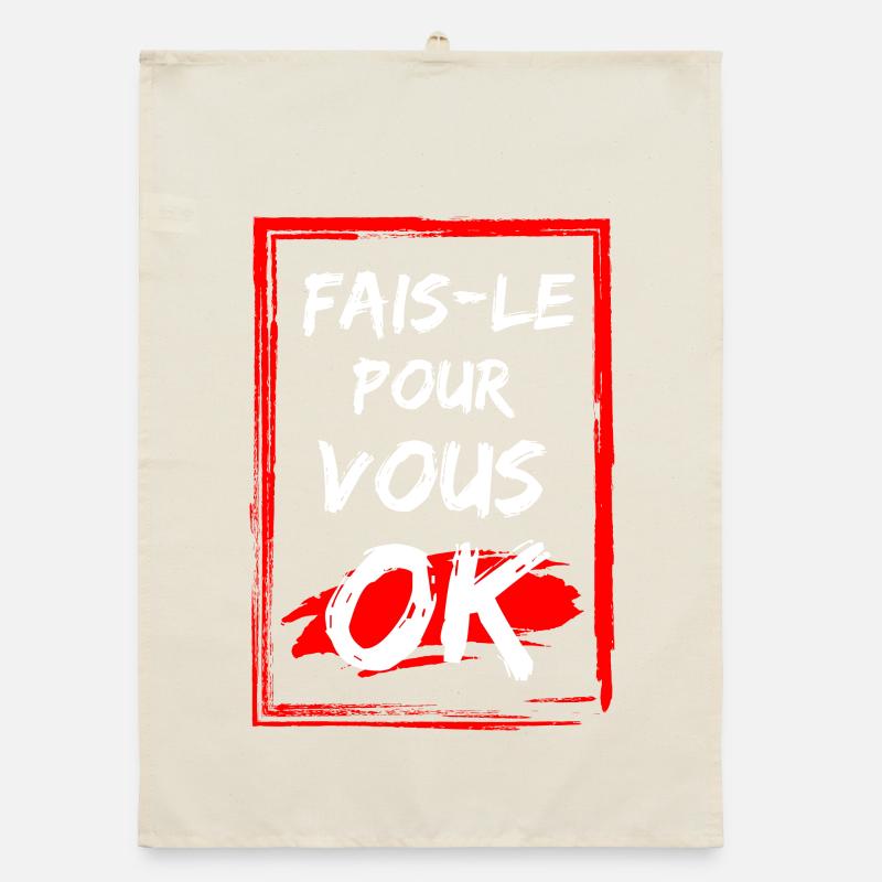 Affirming pattern with energetic style Organic dish towel