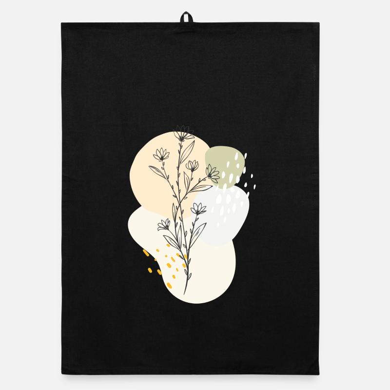 floral design Organic Geschirrtuch