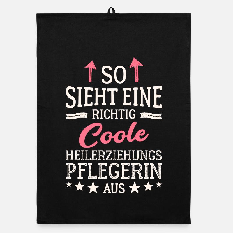 So sieht eine coole Heilerziehungspflegerin aus Organic Geschirrtuch