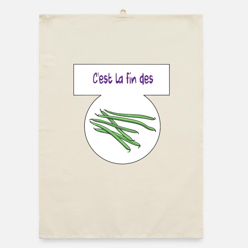 Es ist das Ende der Bohnen Organic Geschirrtuch