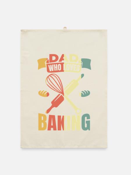 Père boulanger - Torchon bio - nature - Devant