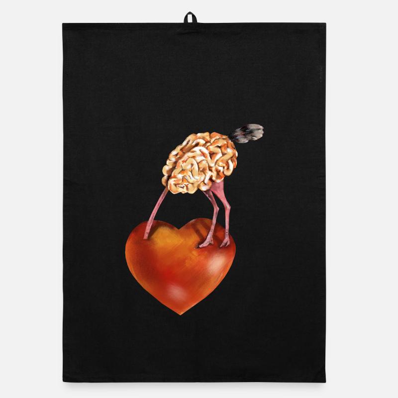 Brain and heart Organic dish towel