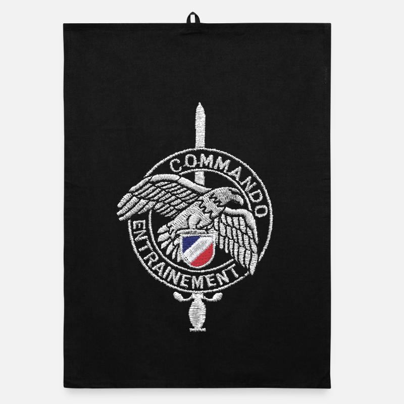 Special Forces Commando Abzeichen Frankreich Grafik Organic Geschirrtuch