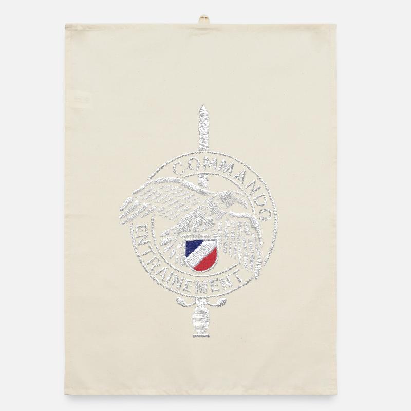 Special Forces Commando Abzeichen Frankreich Grafik Organic Geschirrtuch