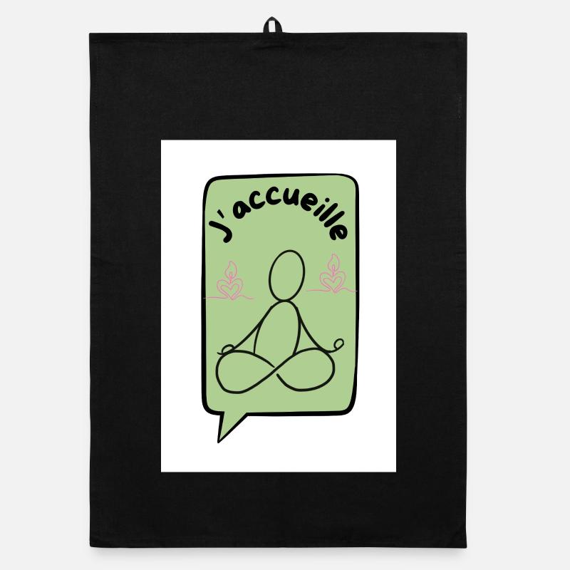 Ich begrüße ocker Organic Geschirrtuch