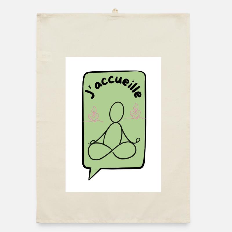 Ich begrüße ocker Organic Geschirrtuch