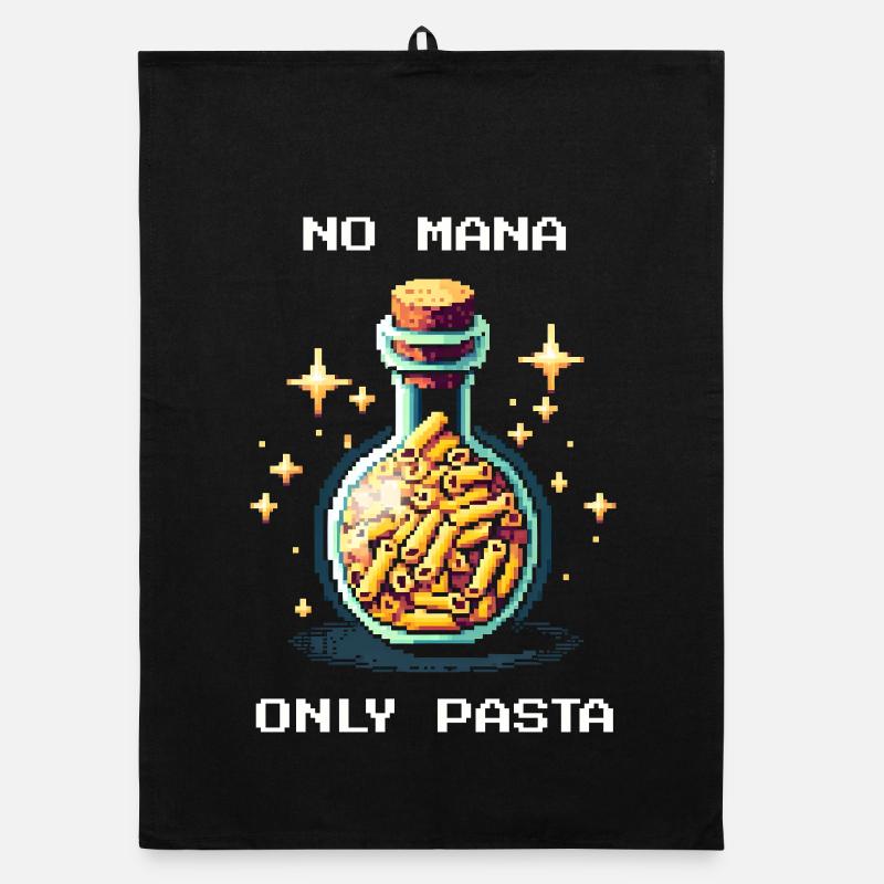 No Mana | Only Pasta Prepping Humor Organic Geschirrtuch