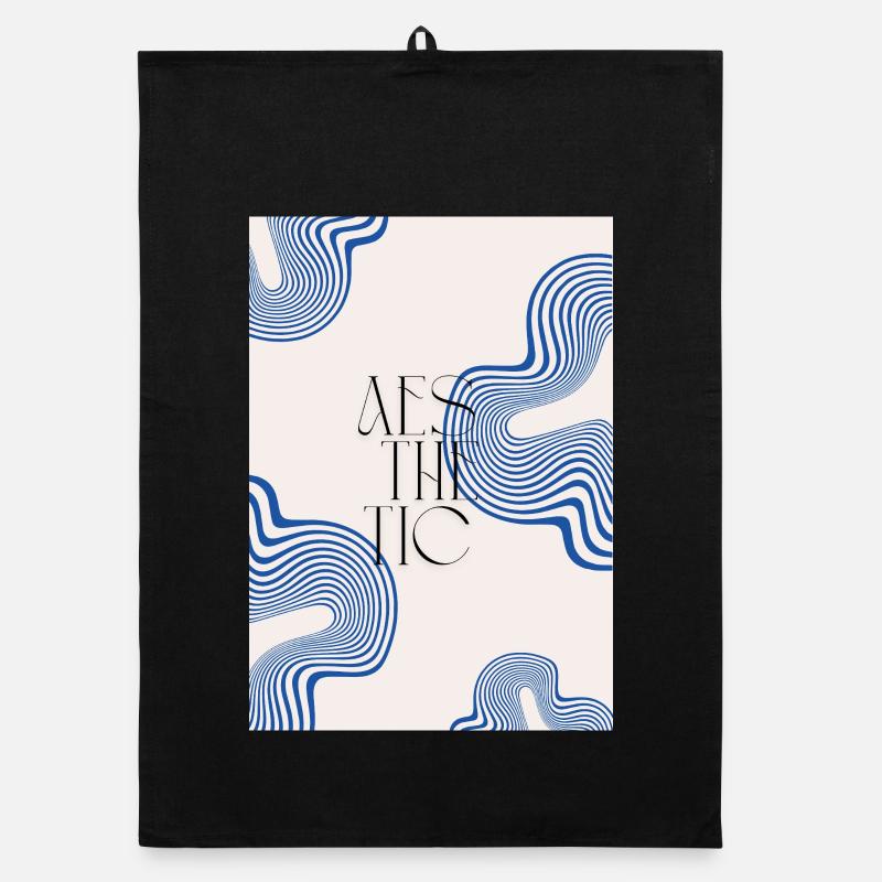 Aesthetic - Organic dish towel - black
