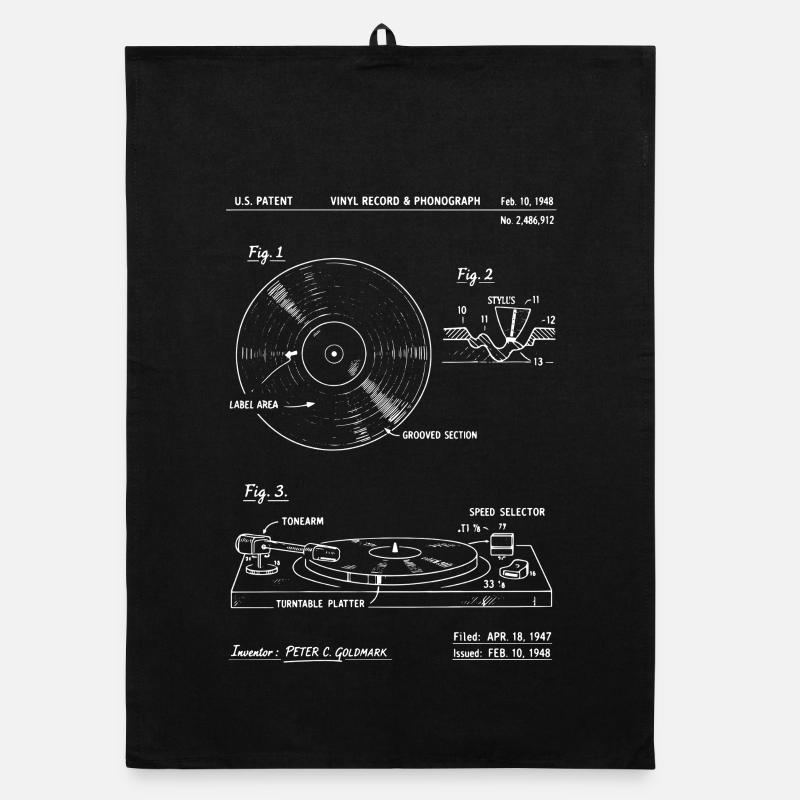 Plan de platine vinyle vinyle : diagramme audio rétro Torchon bio