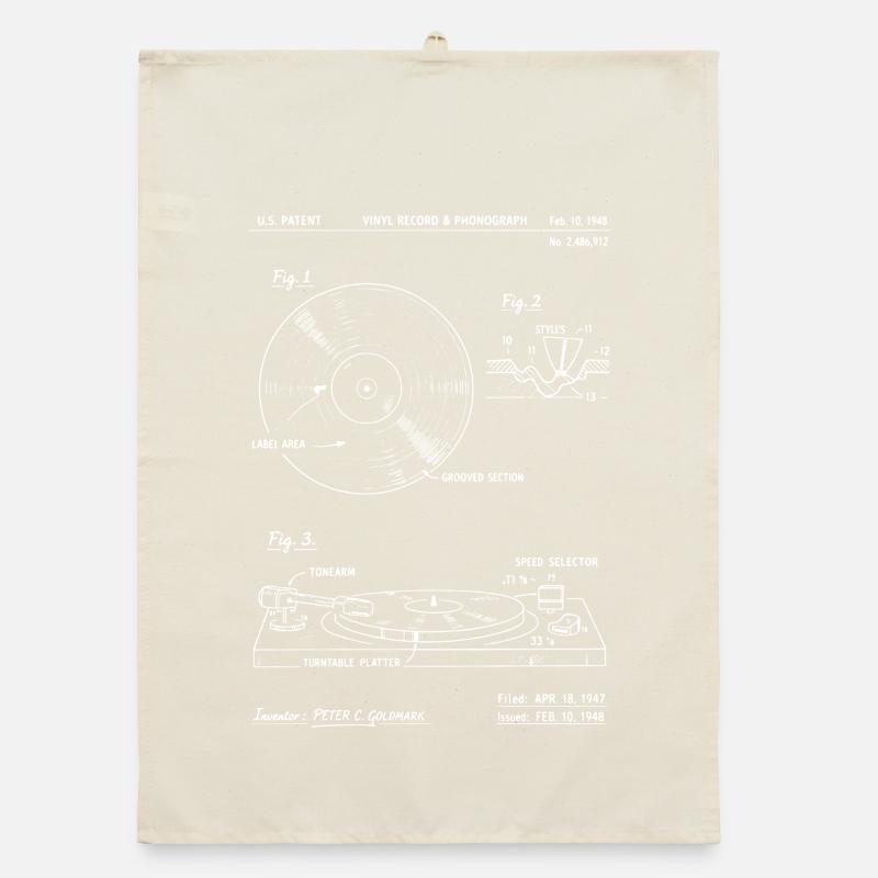 Plan de platine vinyle vinyle : diagramme audio rétro Torchon bio