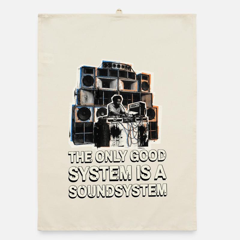 Soundsystem Dub Organic Geschirrtuch