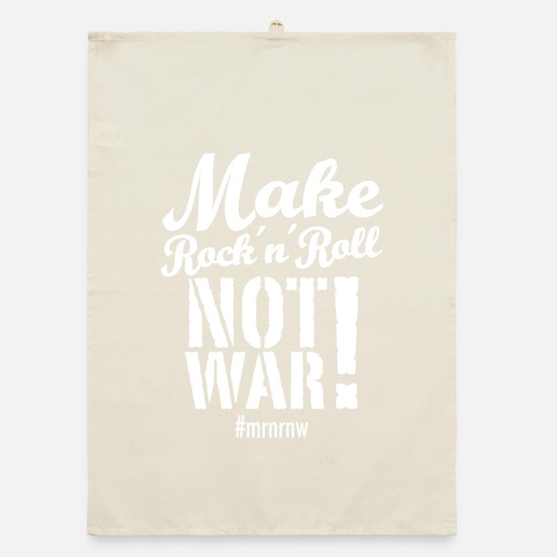 Faites Rock 'n ́Roll Not War Version 2025 Torchon bio