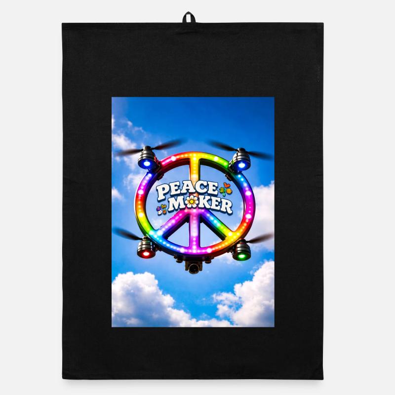 Friedensstifter Regenbogen-LED-Ring Organic Geschirrtuch