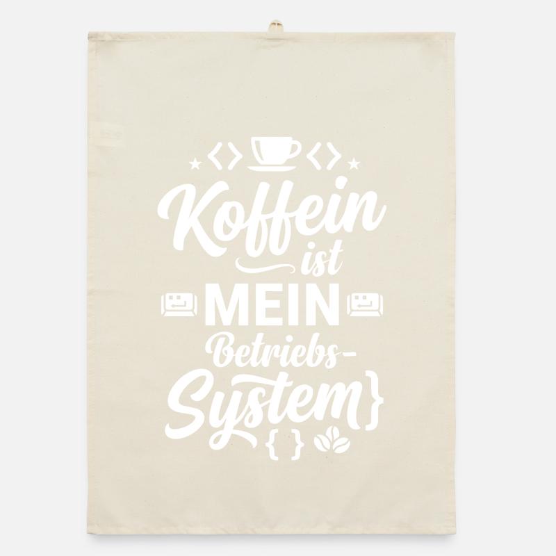 Koffein ist mein Betriebssystem Code Organic Geschirrtuch
