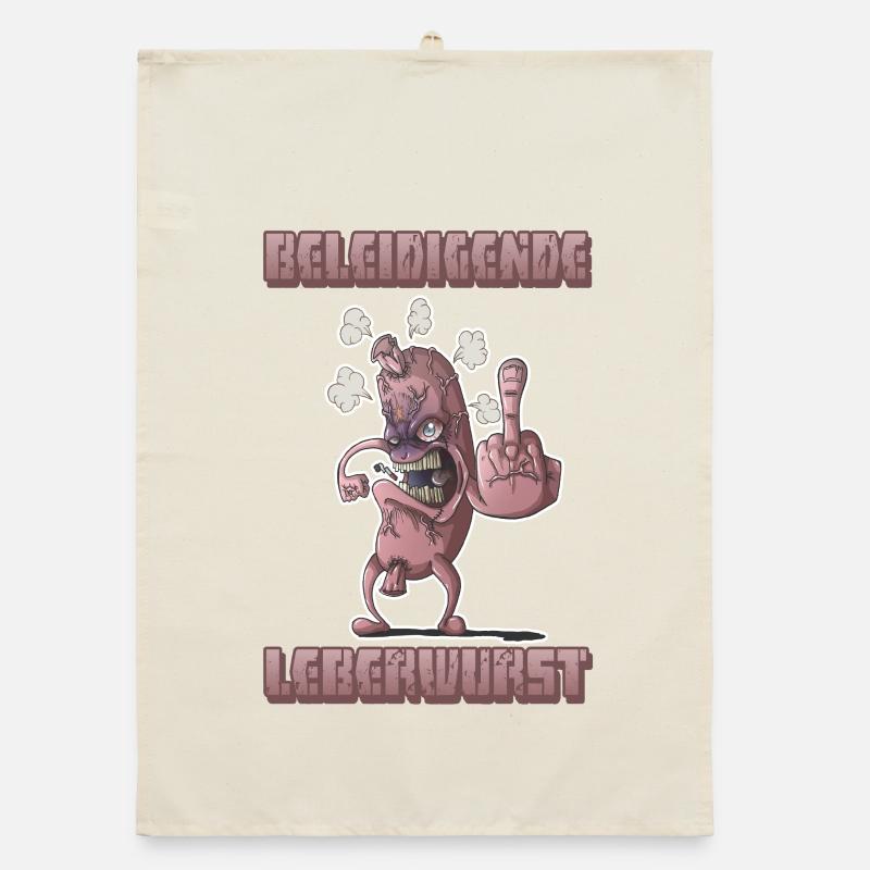 Beleidigende Leberwurst Organic Geschirrtuch