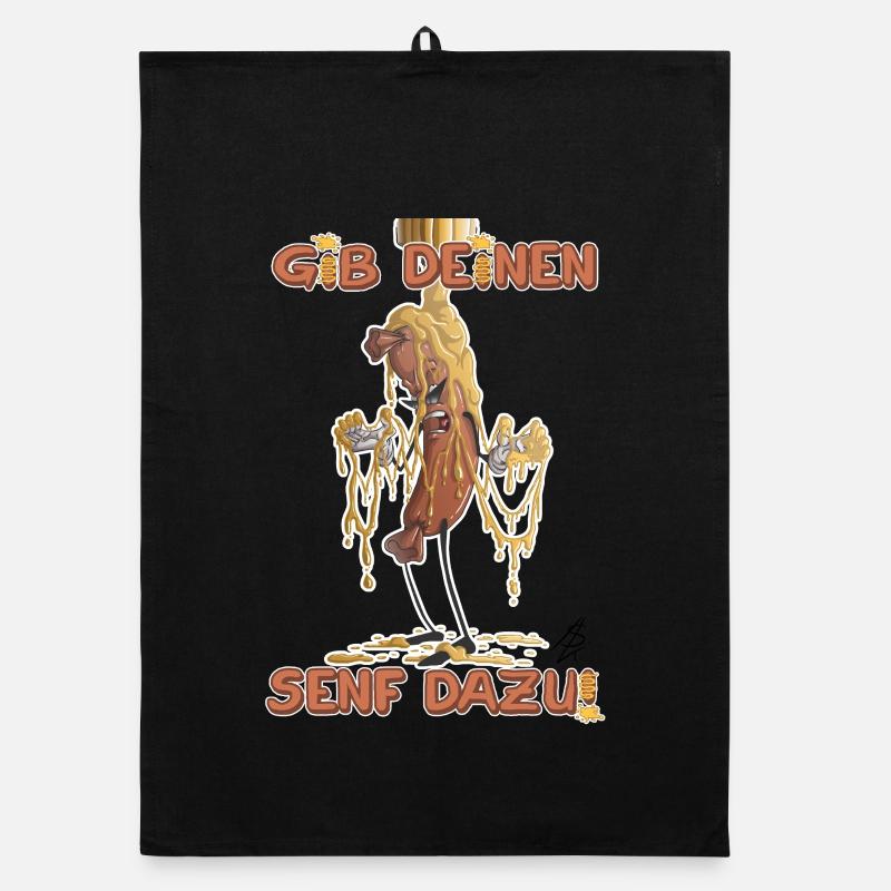 Add your two cents - Organic dish towel - black