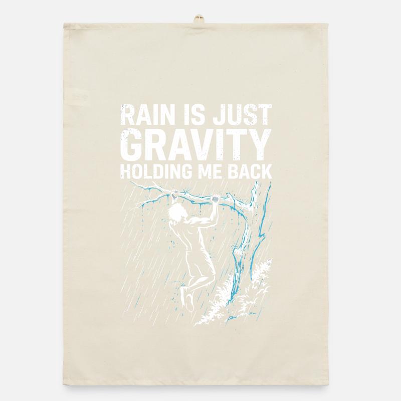 Calisthenics And Rain Organic Geschirrtuch