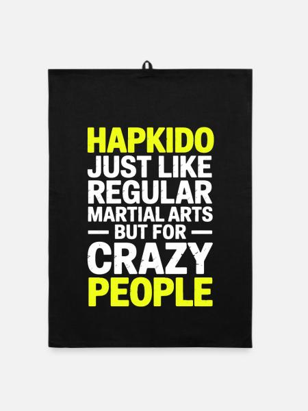 Hapkido Hap Ki Do Cadeaux - Torchon bio - noir - Devant