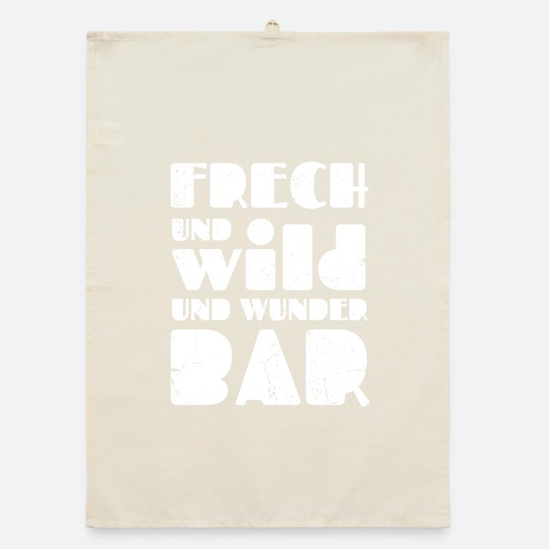 Frech und wild und wunderbar Organic Geschirrtuch